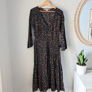 VERONICA BEARD Shireen Pleated Midi Floral Dress, sz 2, cotton, NWOT